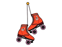 a pair of rollerskates